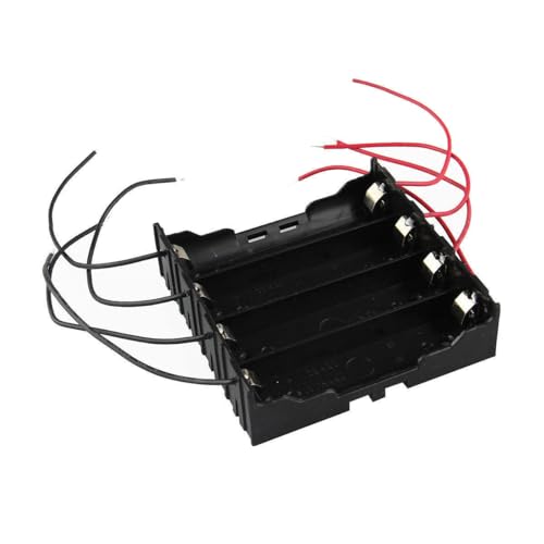 DIY 4 Slot 18650 Battery Holder with 8 Leads