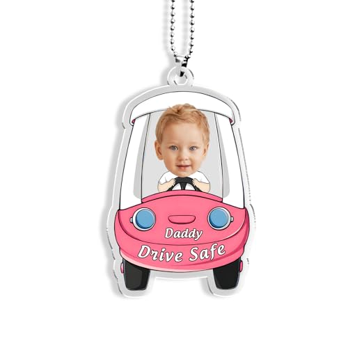 Ciondolo Specchietto Retrovisore Auto Guida Sicura Papà, Regali per la Festa del Papà, Decorazioni per Auto con Foto Personalizzate, Prima Macchina regalo per Papà, Decorazione Interna Dell'auto Ciondolo Specchietto Retrovisore Auto Guida Sicura Papà, Regali per la Festa del Papà, Decorazioni per Auto con Foto Personalizzate, Prima Macchina regalo per Papà, Decorazione Interna Dell'auto