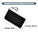Tainada Men Women Phone Neoprene Shockproof Zippered Case Bag Pouch with Finger Ring Strap for iPhone 16/15 Pro Max, 16/15 Plus, Samsung S24+, S23, A54, Z Fold6 (Black)