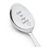Get In My Belly - Gift for Dad - Austin Powers Quote - dad birthday gift - Movie Quote Unique Gift - Funny Gift - Engraved Spoon - Lover Gift Idea - Funny food gift - father's day gift