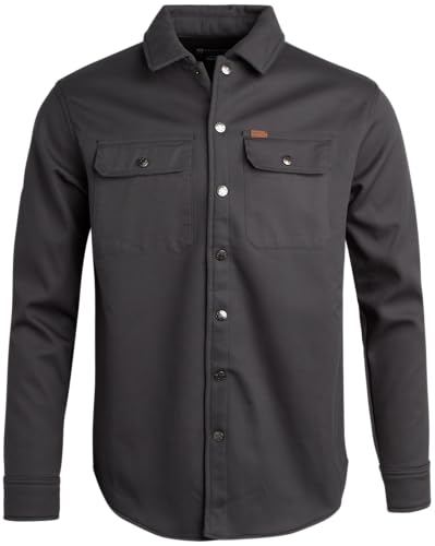Image of Matix Men's Button Down Shirt Jacket - Cozy Sherpa Lined Collared Shirt