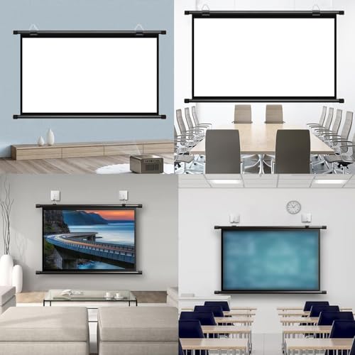 Pantalla manual para proyector de 72 pulgadas 16:9 miniatura 6