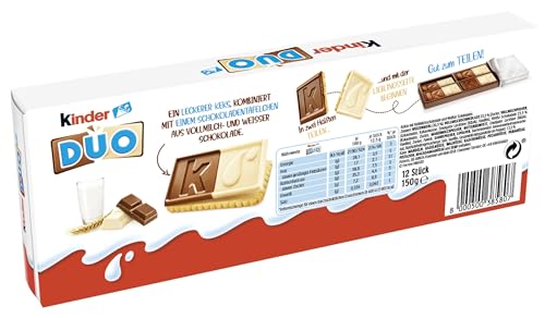 kinder DUO Kekse 150 g | Zwei leckere Schichten | 1 Packung mit 12 Keksen – Ansicht 5