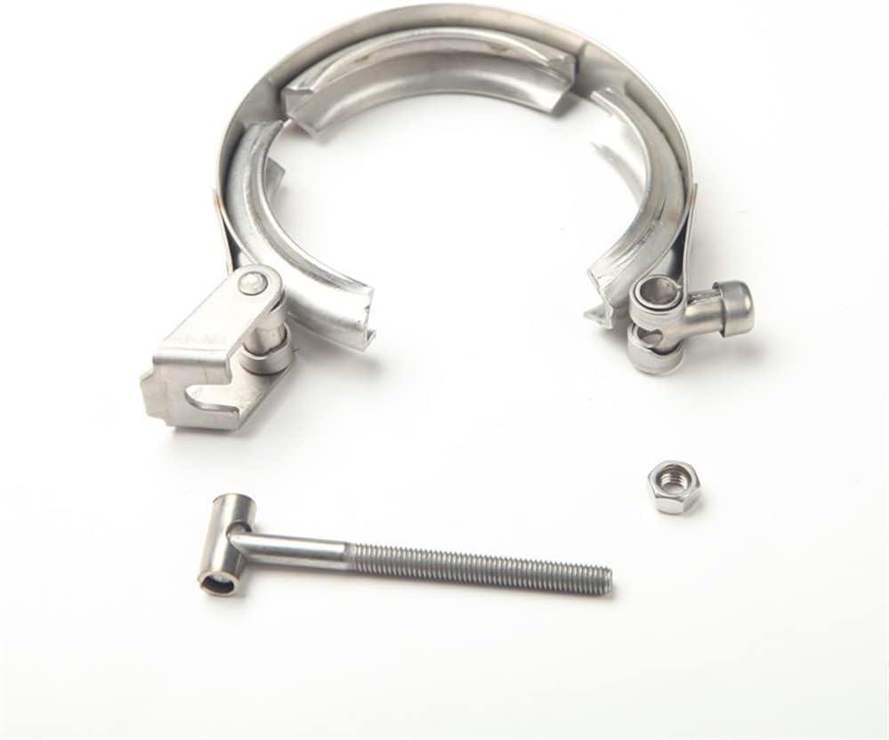 AdlerSpeed 1.5 inch Stainless Steel Quick Release Exhaust V-Band Clamp & Aluminum Flanges Turbo Intercooler Kit