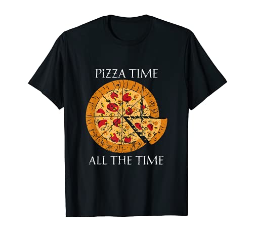 Funny Pizza Time Regalos para amantes de la comida Comida Camiseta