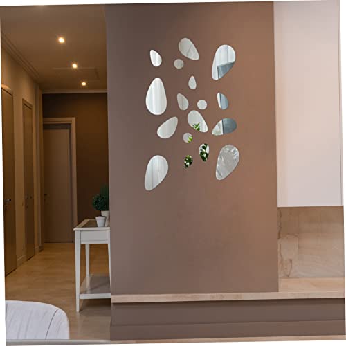 Pegatinas de pared de espejo acrílico con efecto 3D brillante 4