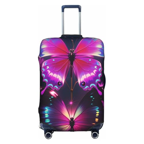Travel Luggage Cover Funny Butterfly B Fashion Washable Baggage Suitcase Protector Fit For 18-32 Inch Luggage