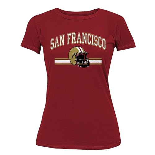 Football Fan Family Fun Group Team T-Shirt Womens T-Shirt M San Francisco (Red)