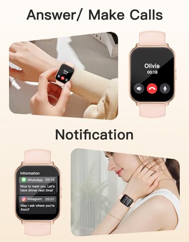 1.85" Smart Watch with Answer/Make Calls - Fitness Tracker with Heart Rate, SpO2, Sleep Monitor, 100+ Sports Modes, Step Counter, Notifications for Android & iOS, for Men and Women - Image 4