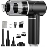 Piarhlie Handstaubsauger Akku Kabellos 30kPa - Mini Auto Staubsauger mit Bürstenloser Motor Stark Autostaubsauger Handsauger für Autos, Büros, Schlafzimmer, Küche, Wohnzimmer (Optimiert)