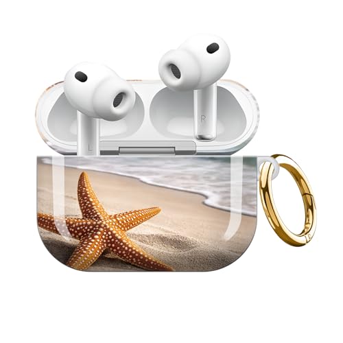 Coque AirPod Pro 3 antichoc étui plage et étoiles de mer pour femme