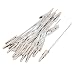 uxcell Metal Non-insulated Electric Test Crocodile Alligator Clips 120mm Long 35pcs Silver Tone