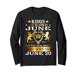 Photo Gallery kings are born on giugno 20th birthday bday men boy kid maglia a manica Photo Gallery kings are born on giugno 20th birthday bday men boy kid maglia a manica