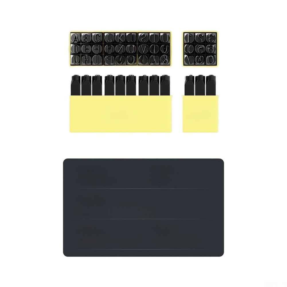 Set di timbri in acciaio al carbonio A-Z 3 mm (inglese 12,5 mm)