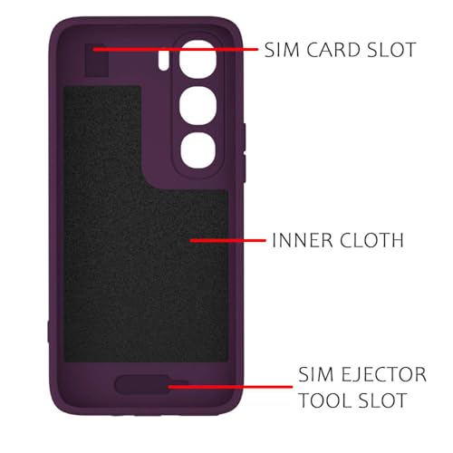 Image of Back Cover Compatible with Vivo Y31 5G | MagFit Ring Design (Non-Magnetic) | Shockproof Case | Anti-Slip Grip | Raised Camera Edges | Slim Protective Case for Vivo Y31 5G (Purple)