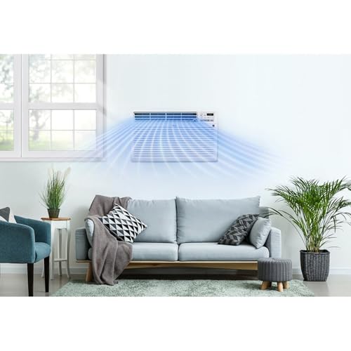 Image of LG 11,200 BTU Through the Wall Air Conditioner, 230 /208V, Cools 550 Sq.Ft. for Bedroom, Living Room, Apartment, with Remote, 2 Cooling & Fan Speeds, 4-Way Air Deflection, Supplemental Heat, White