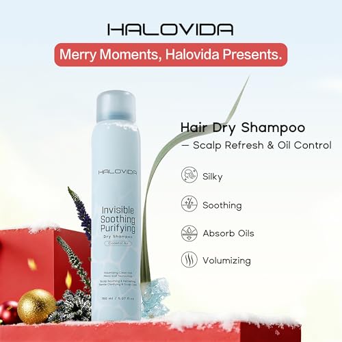 HALOVIDA Dry Shampoo for Women, Dry Shampoo Spray (Soothing) for All Hair Leaves No White Residue, Absorb Oils, Volumizing & Refresh Hair for 72 Hours, 5.07 Fl Oz (Coastal Air) - Image 3