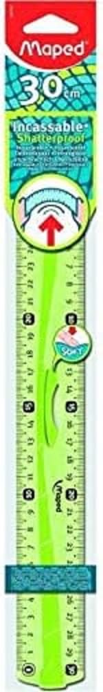 Maped - Shockproof Ruler Flex, 30 cm - with Practical Handle - Blue