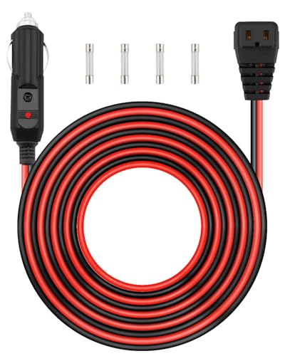 Image of 12V /24V Car Refrigerator Power Cord for RV Car Fridge Freezer Fit for ARB COSTWAY BougeRV ICECO Alpicool Dometic Etc Portable Refrigerator (16AWG 10FT)