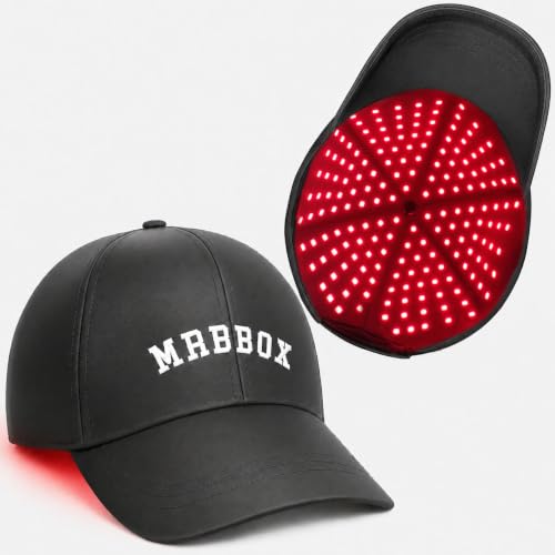 Red Light Hair Growth Cap, 528 Total Light Emitters，FlatBlack