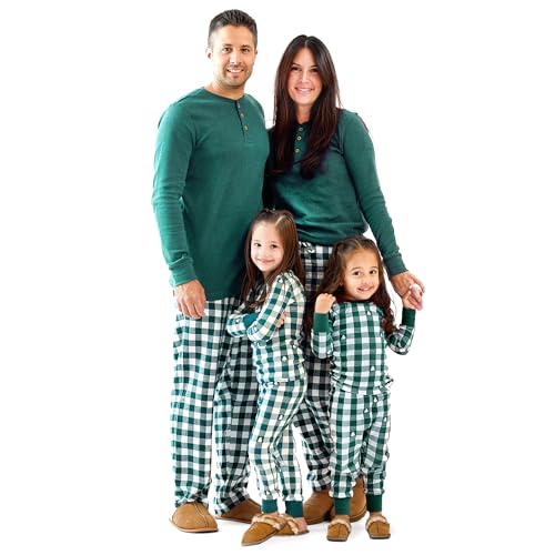 Image of Butterblu Family Jammies Matching Holiday Christmas Pajama Sets | GOTS Certified Organic Cotton for Baby, Toddler, Kids, Adults, and Pets, with Pockets, Perfect for Family Photos