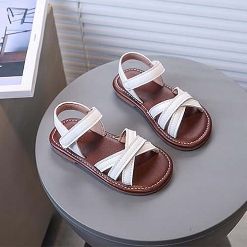 IWIHMIV Girls Platform Sandals Open Toe Comfortable Flat Soft Bottom Dress Sandals Non Slip Summer Beach Shoes3