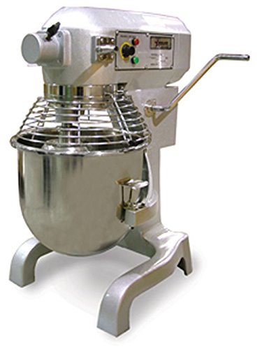 Omcan SP200AT 20 Qt Planetary Dough Mixer With Timer and Guard plus 3 Attachments