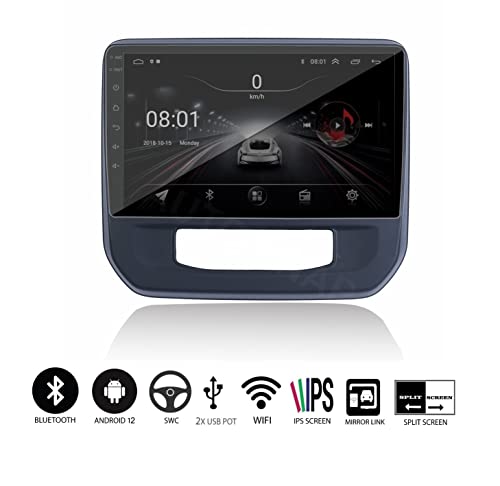 Image of AUTO SNAP 9 Inches 22cm Touch Screen Android 12 Gorilla Glass IPS Display Car Stereo with 2GB RAM /16 GB ROM GPS /Wi-Fi /Navigation /Steering Wheel Controls Mirror Link Compatible for Maruti Suzuki Celerio New