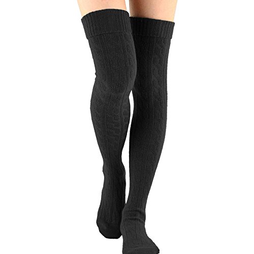 Image of Fashionable Cotton Slouchy Boot Socks for Women and Girls: Long Thigh Highs, Over-the-Knee Highs, and Knee Highs