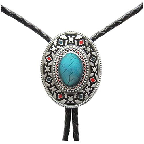 Chericom Store Bolo Tie Vintage Style Alloy Fashion Bolo Tie Bow Tie for Mens (American Indian totem), Medium