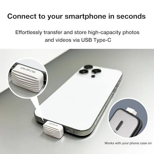 SUNEAST 外付けSSD USB-C接続 Portable SSD Nano(Android/iPadOS/iOS/Mac/Windows11対応) ホワイト 256GB /ポータブル型] SE-PS256G2LNN1WF