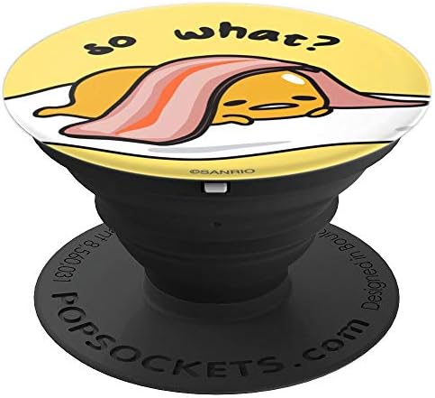 Gudetama The Lazy Egg "So What?" PopSockets Adhesive PopGrip