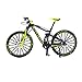 Ailejia Mountain Bike Toy Mini Cake Topper Dirt MTB Bicycle Ornament Vehicles Model Cake Toppers Road Model Downhill Bikes BMX Decoration Crafts for Home (Black Green)