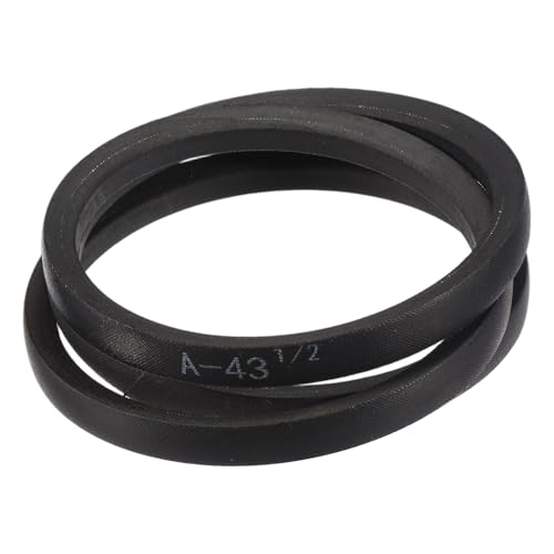 Image of uxcell 3 Pack A43 1 /2 Classic Wrapped V-Belt, 45 inch Outside Circumference Wrapped Industrial Rubber V-Belt A Profile V-Belt for Industrial Machinery Equipment, Black