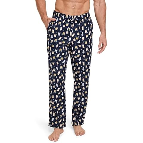 Jockey Men's Flannel Sleep Pant, Very Merry Cocktails Cover