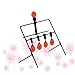 BESPORTBLE Self-resetting Metal Shooting Practice Set Heavy Duty Training Decor Black