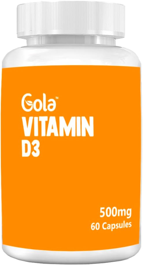 Vitamina D3 500mg 60 Cápsulas - Gola Foods
