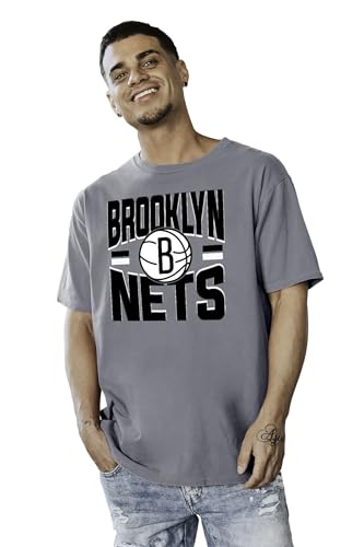 Brooklyn Nets NBA Officially Licensed T-Shirt Ringspun Bold Team Color, Large