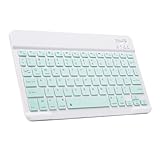 EVACH Portable Mini Wireless Bluetooth Keyboar for Apple iPad iPhone Samsung Tablet Kindle Fire HD 10/8/Fire Max 11 Keyboard 10-Inch Green