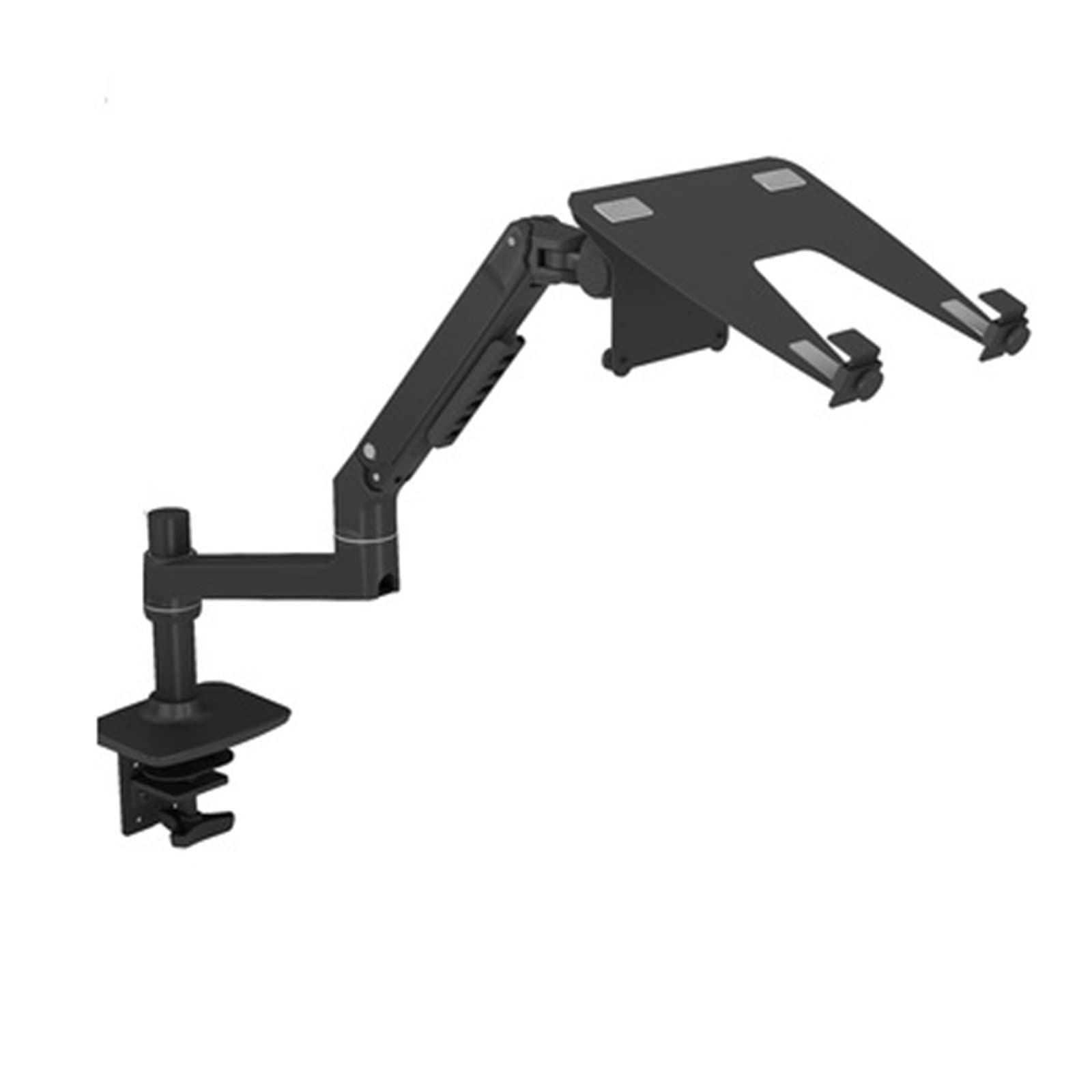 Aioneer Full Motion Monitor Arm With Mechanical Spring For 17-32 Inch Screens, Ergonomic Desk Mount For Home And Office Use-30cm Black