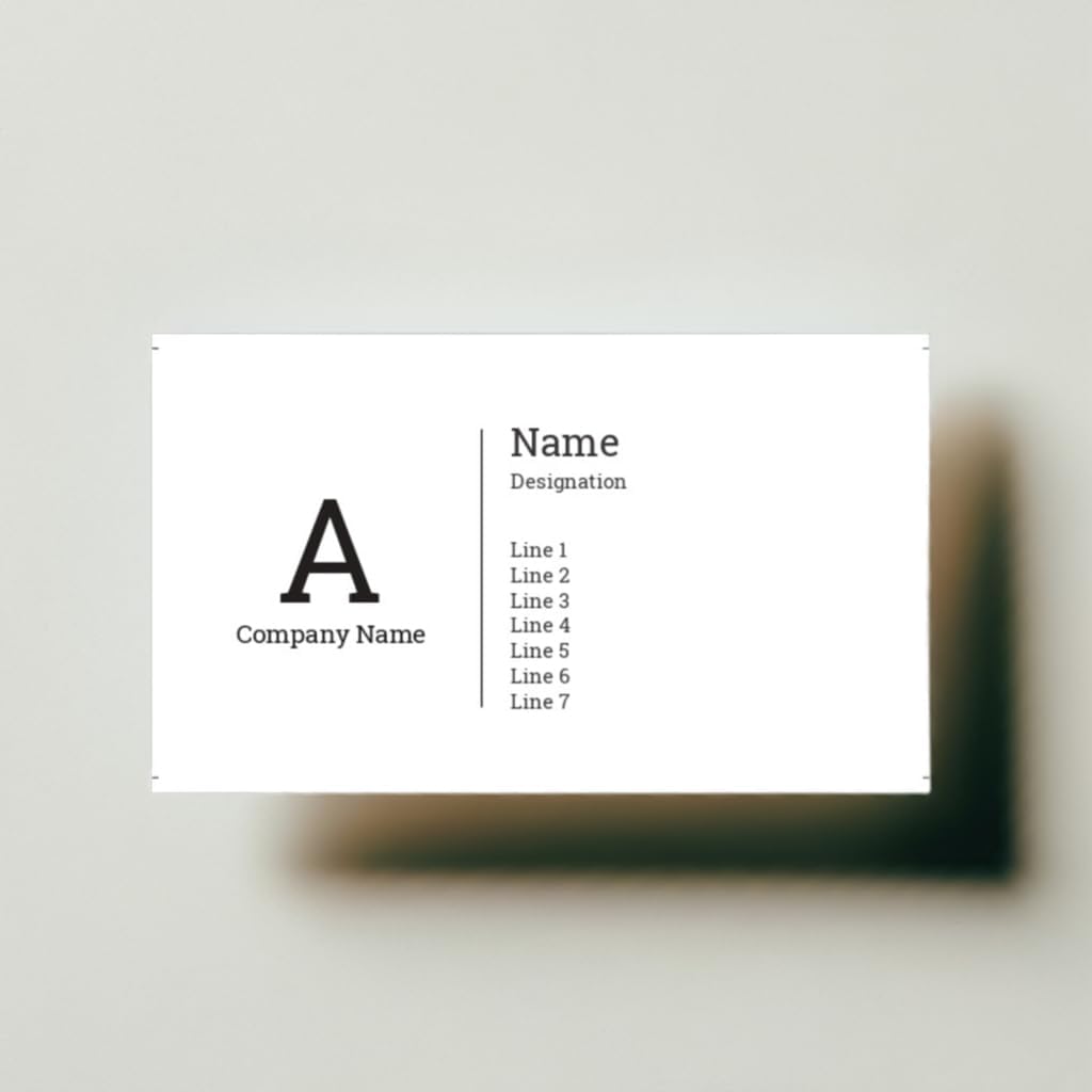 Custom Double-Sided Business Cards with High-Resolution Printing Personalized Visiting Cards with Logo, Contact Details, and More Professional Two-Sided Branding Solution