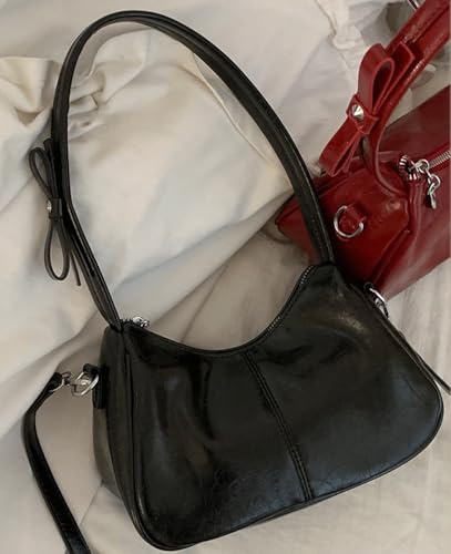 Y2k Shoulder Purse Womens Shoulder Bag Bow Bag Crossbody Bags Casual Purse Vegan Leather Bag Y2k Stuff3