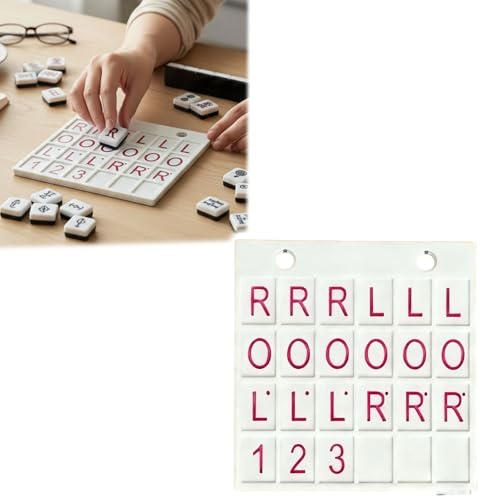Tablero de práctica Mahjong Solo ROL patrón rosa