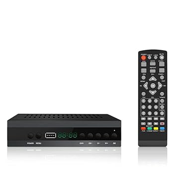 RAYPOW 2025 Nuovo decoder TV TDT DVB-T T2 H265 HEVC FTA Full HD PVR, USB, HDMI, SCART, sintonizzatore TV digitale terrestre, ricevitore digitale, Full HD 1080p JN-821T2