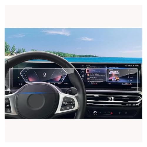 Film protecteur en verre trempé BMW iDrive 8 pour double écran navigation X5 X6 X7 XM
