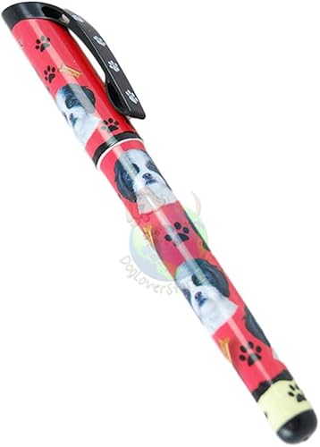 E&S Pets Bolígrafo de gel Shih Tzu Pen Easy Glide, recargable con un agarre perfecto, ideal para uso diario, regalo perfecto para cualquier ocasión