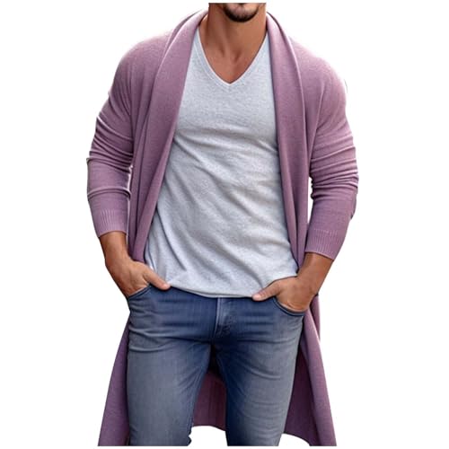 Manteau en tricot long stylé pour les sorties urbaines