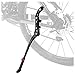 自転車 キックスタンド バイク サイドスタンド ロードバイク スタンド 長さ調節可能 アルミニウム合金製 二点固定 簡単取り付け 24-28インチ~700C対応 MTB ロードバイク ブラック