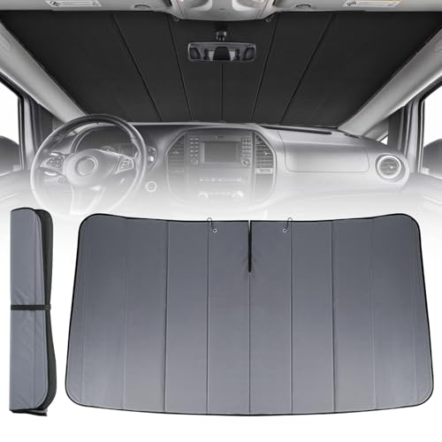 Federedevo Insulated Blackout Front Windshield Window Cover Compatible with Sprinter NCV3/VS30 Van 2007-2026 for Privacy & Sun Protection All-Season Van Life Camping
