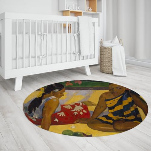Tapis doux poils courts résistant aux taches Gauguin 80cm - 4